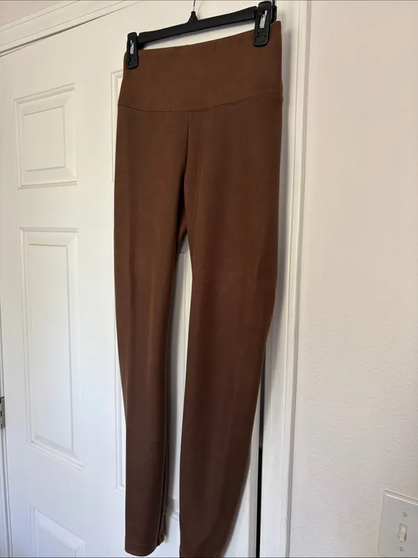 White House Black Market's signature Runway Leggings in chocolate - Image 2