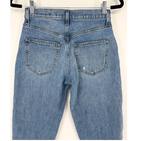 AYR The Couch Slouch Jeans 24S Medium Wash High Rise Relaxed Tapered 90s Denim - Image 6
