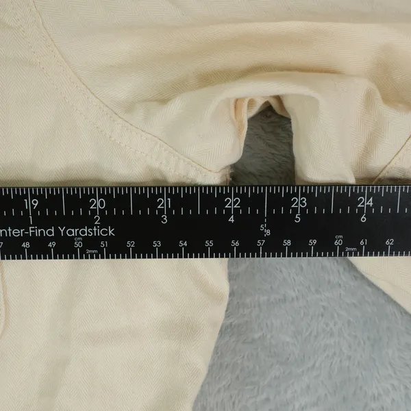Lauren Ralph Lauren Jacket Womens XL Beige Herringbone Military Utility‎ Cotton - Image 4