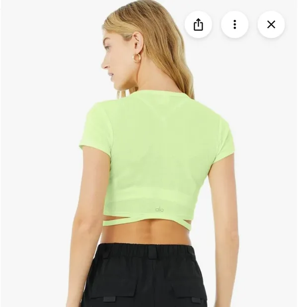 Alo Yoga Cropped Tee - Image 2