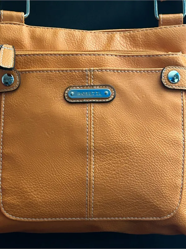 Rosetti Women’s Orange Leather-Look Crossbody Shoulder Bag - Image 9