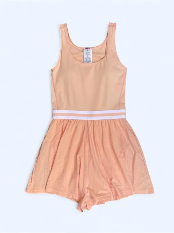 Wilson Women’s Skirty Romper Peach Tennis Golf Pickleball activewear training S - Image 5