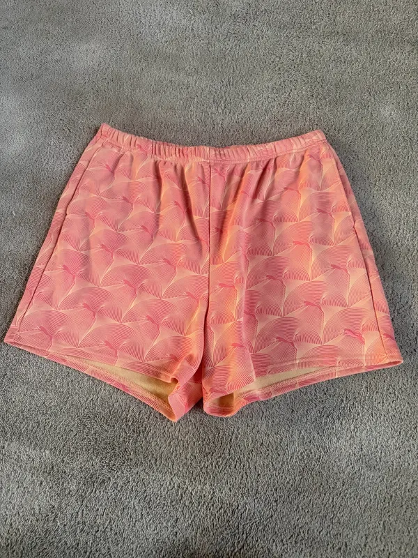 Puma Pink Printed Athletic Shorts – Size XL - Image 2