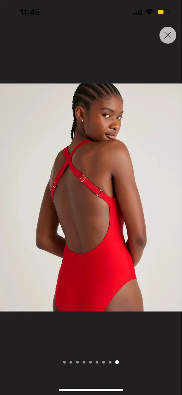 New Quince Italian Cross-Back One-PieceSwimsuit Size Medium MSRP $49 - Image 7