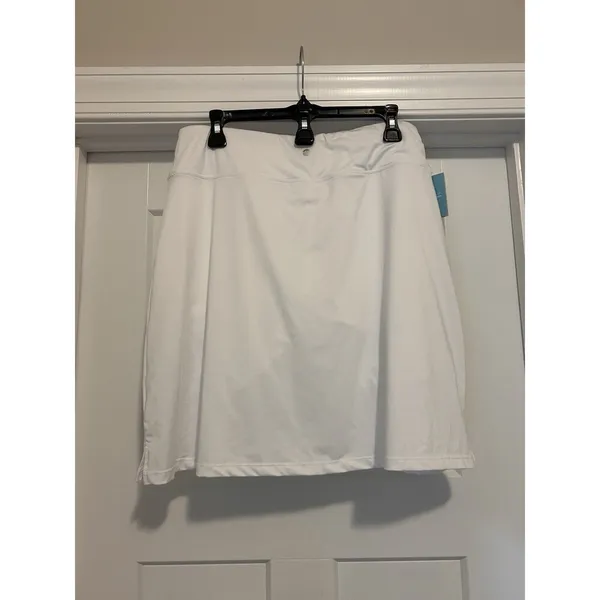 Willit Women's Tennis Skirt High Waisted Golf Athletic Run Skorts White Size XL - Image 5