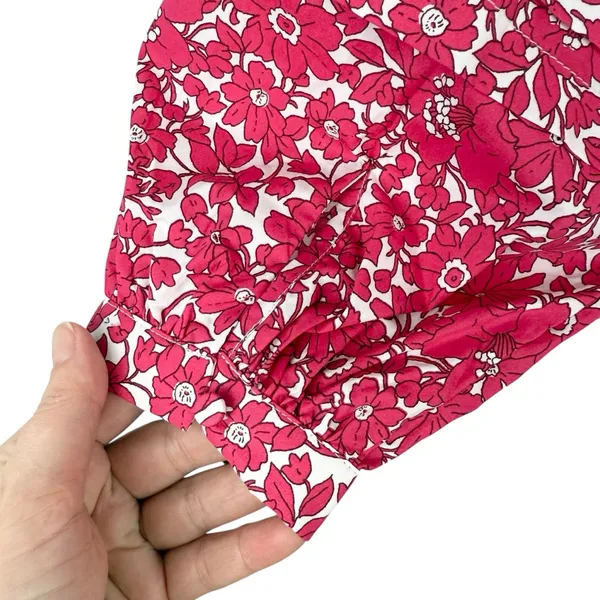 J. Crew Floral Popover Blouse Blushing Meadow Sz S NWT - Image 9