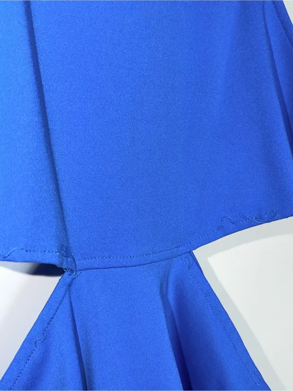 Zara Bright Blue Cut Out Bodysuit - Image 4