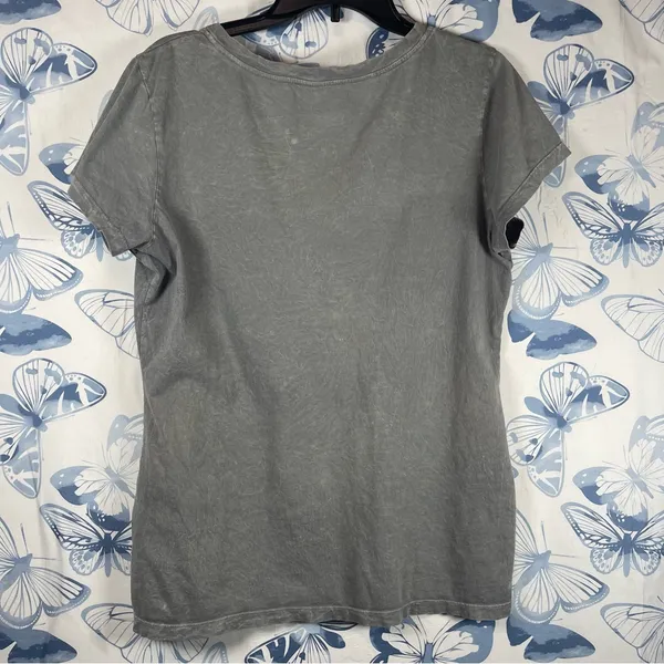 VTG.Harley-Davidson Gray Graphic T-Shirt with Bold Text XL - Image 2