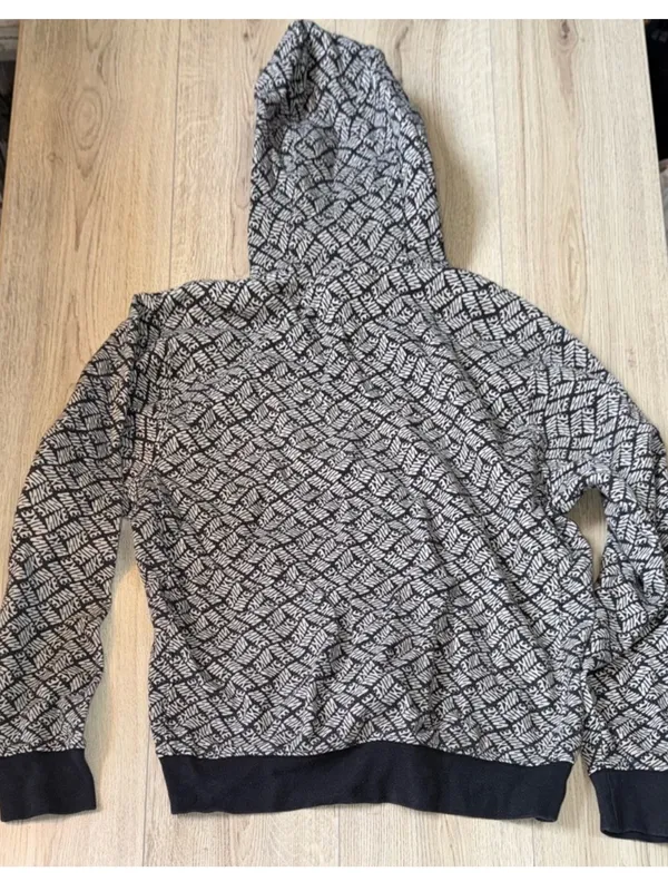 Nike black white hoodie sweatshirt hooded sweater - Image 2