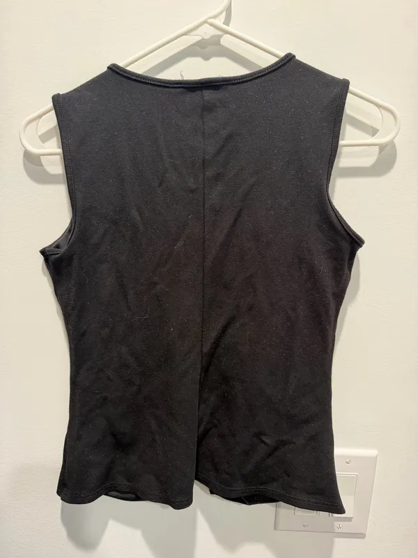 21 saints Black Vest Blouse Top - Image 2