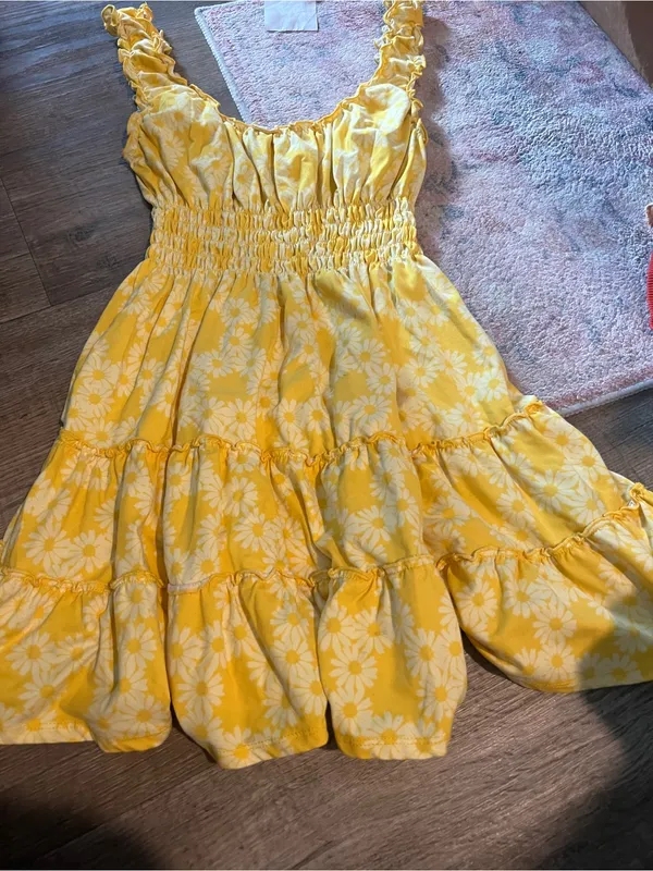 Urban outfitters Yellow Floral Smocked Sundress - Image 6