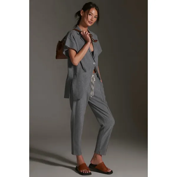 Daily Practice Anthropologie Heather Elbert Blazer Large Gray Streetwear Neutral - Image 12