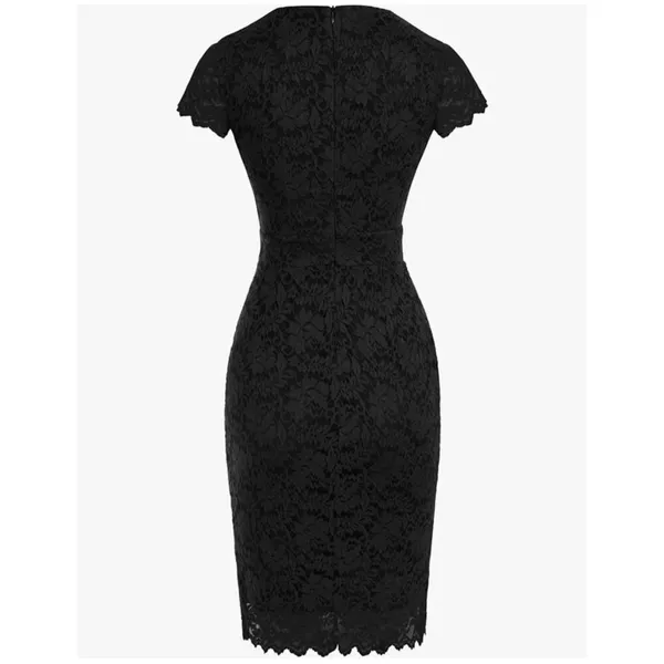 NEW Grace Karin 50s 60s Vintage Pencil Dress Barbiecore Cap Sleeve M - Image 2