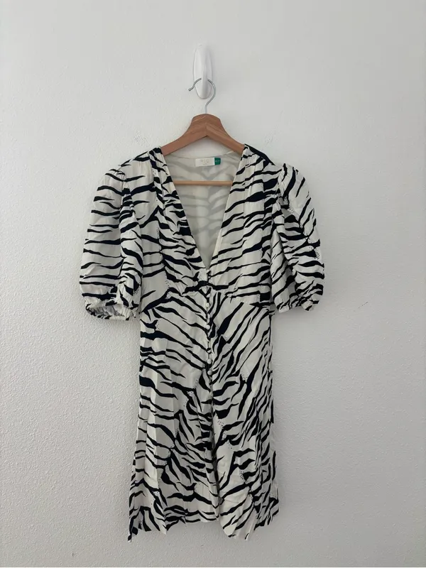 Rixo zanita zebra print mini dress - Image 3