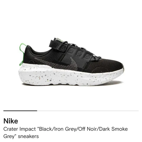 Nike Crater Impact Black Iron Grey Sneakers 8.5 - Image 3