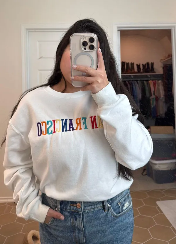 San Francisco Crew Neck White - Image 2