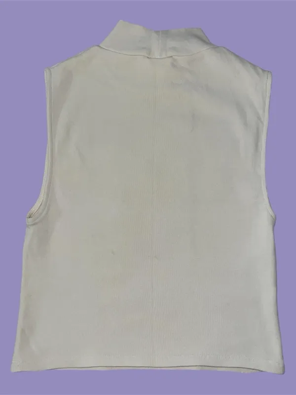 Zara Cream mock neck top. - Image 2