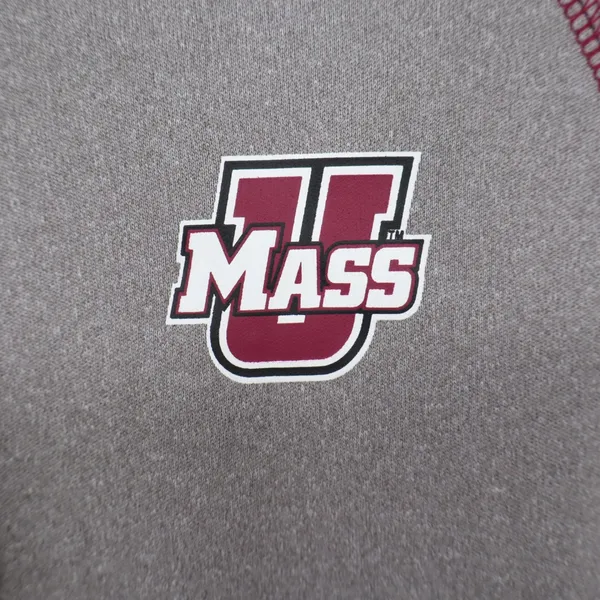 Colosseum Womens UMass Minutemen 1/4 Zip Pullover Grey Size S NEW - Image 2