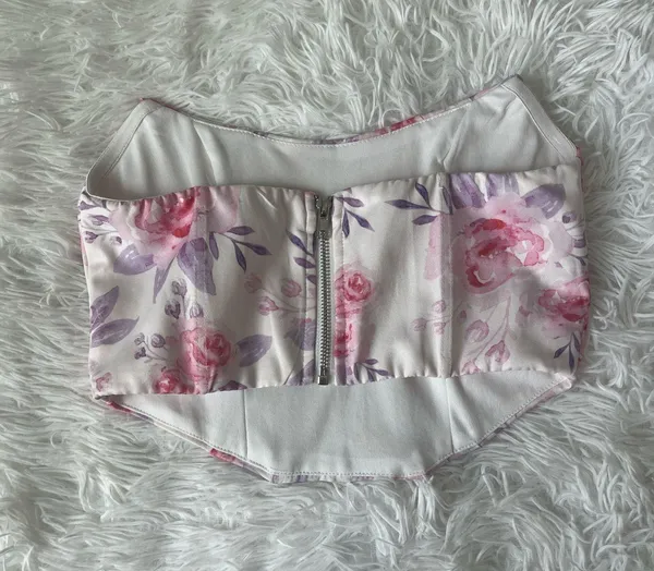 White Fox Corset Floral Top - Image 3