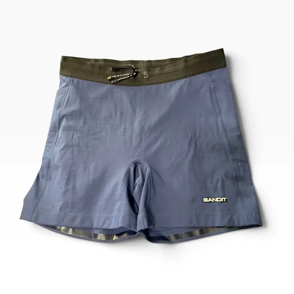Bandit gridlock 5'' compression short navy Athletic Running Women's Large Blue - Image 2