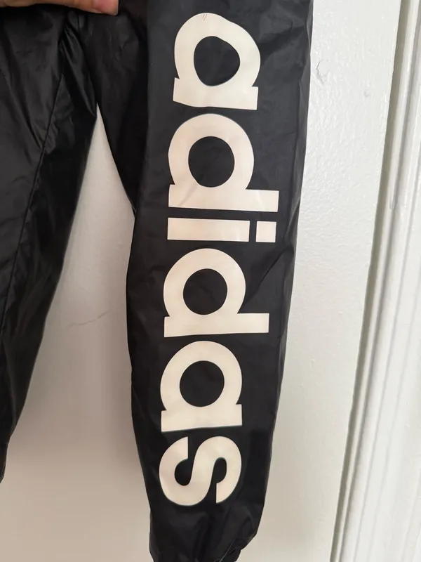 Adidas Black Windbreaker Jacket Zip-Up - Image 7