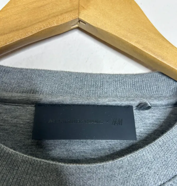 X H&M Wang Grey Crewneck - Image 4
