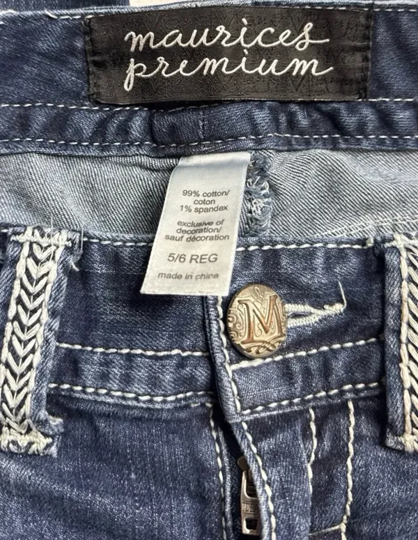 Y2K low rise jeans Blue - Image 4