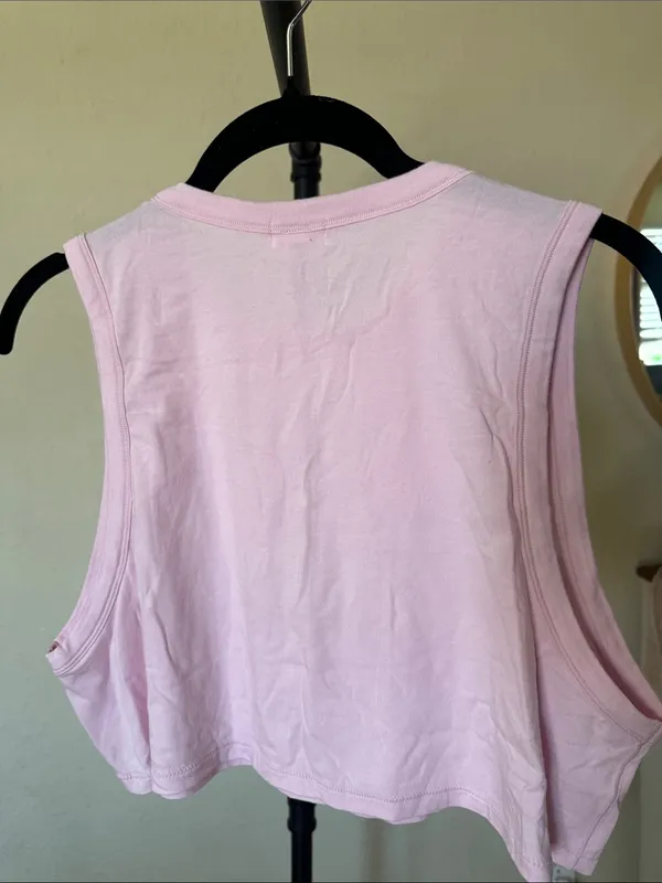 NWT Skims Boyfriend Cropped Tank in Cherry Blossom, Size Small - Image 6
