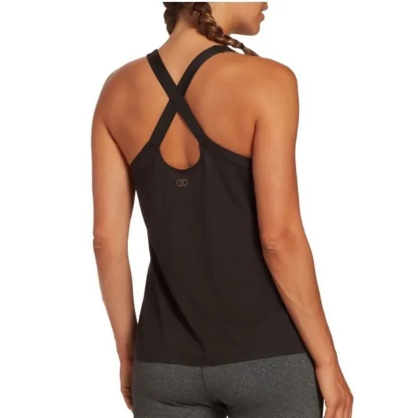 Calia by Carrie Underwood Cross Back Keyhole Tank Black Size small - Image 8