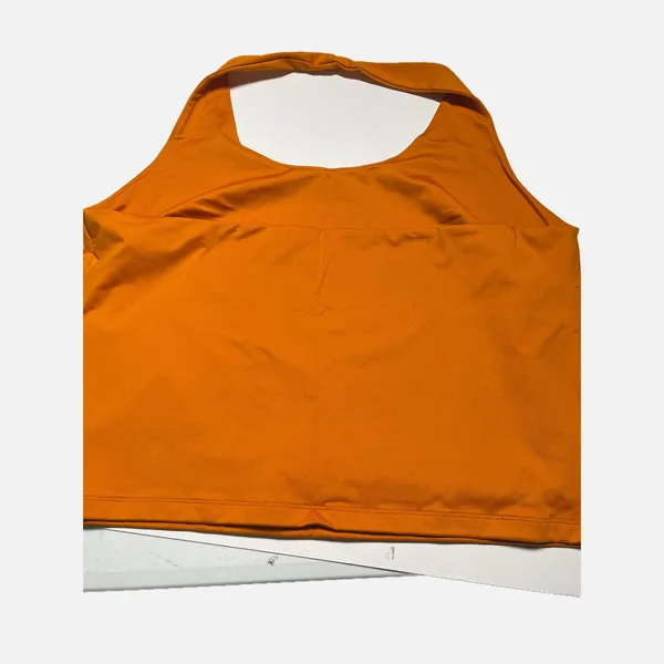 Wild Fable Womens Halter Tank‎ Top Dark Orange Rosette Detail Size XL New - Image 3
