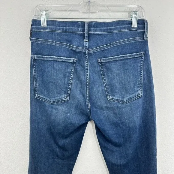 AGOLDE Size 28 High‎ Rise Ankle Crop Raw Hem Slim Straight Leg Denim Jeans - Image 7