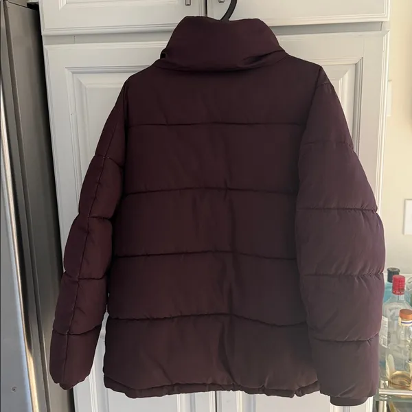 H&M Women's Puffer Jacket - Plum L - Image 2
