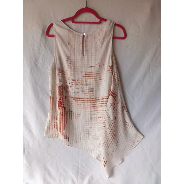White House Black Market Large Sleeveless Asymmetrical Sleeveless Top - Image 3
