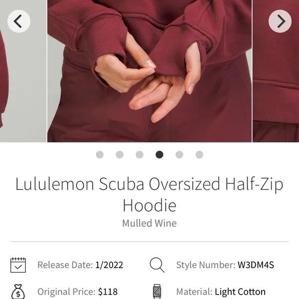 Lululemon Scuba Oversized Half-Zip Hoodie - Image 2