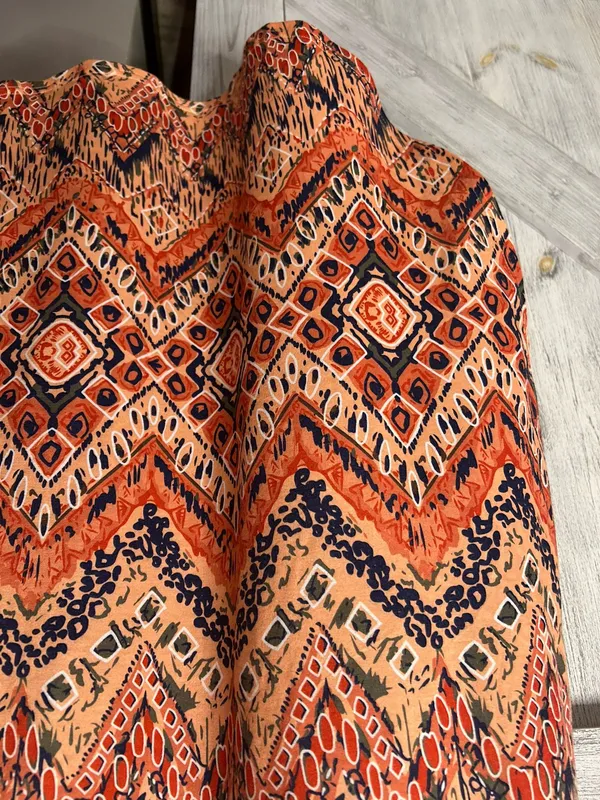 Boho dress size large Orange - Image 4