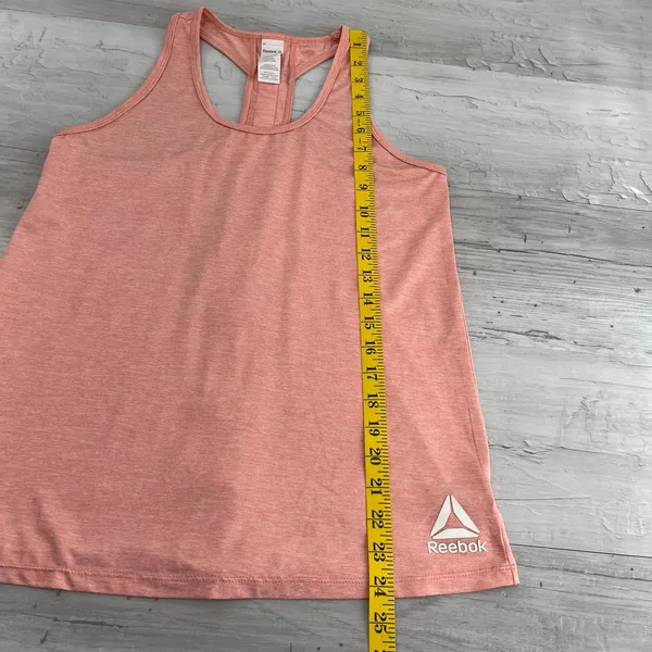 Reebok Athletic Racerback Tank Top Women Extra Small Pink Workout Athleisure XS - Image 8