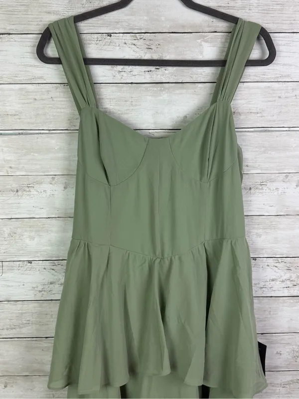Lulus Carlynda Sage Brush Tiered Bustier Maxi Dress Size XL - Image 5