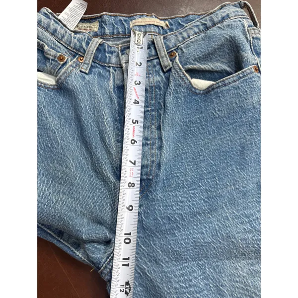 Levi's Premium Ribcage Straight Ankle Jeans - Vintage Wash - Size 27 in Blue - Image 6