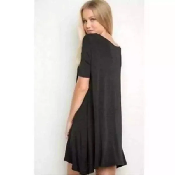 Brandy Melville Black Tee Shirt Dress Women’s One Size - Image 2
