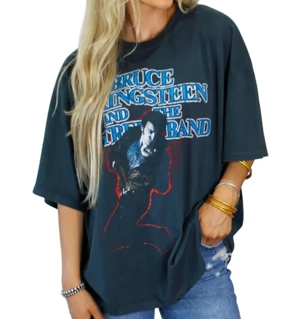 DAYDREAMER Bruce Springsteen Born in USA Tour One Size Tee, New w/o Tag MSRP $98 - Image 5