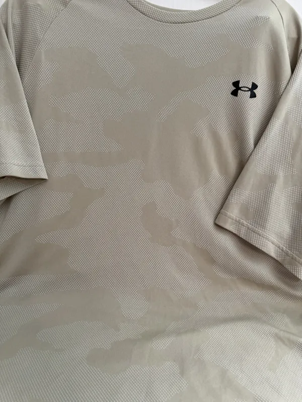 Under Armour Men’s Performance T-Shirt in Tan - Image 2