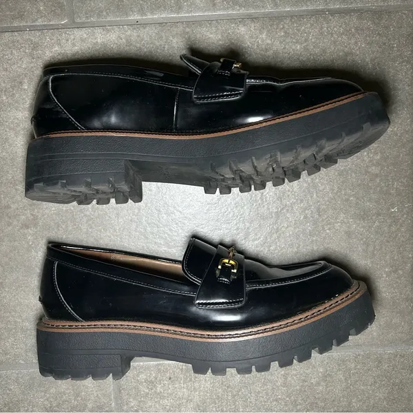 Sam Edelman Laurs Black Chunky Platform Lug Sole Loafers Women’s Shoe Size 8.5 - Image 6