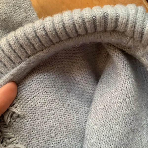 Forever 21 Gray Sweater Knit Foldover Bootcut Pants - Image 10
