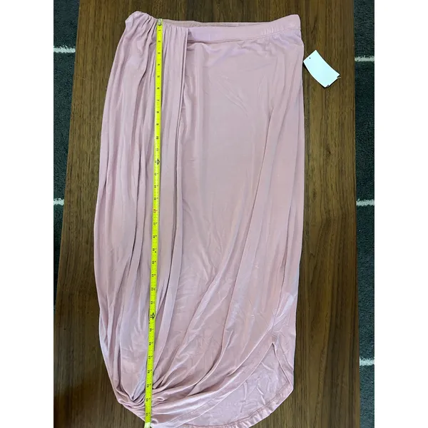 Free People FP Beach Womens Ruched Daphne Pull-on Midi Skirt Pink Size XS NWOT - Image 7