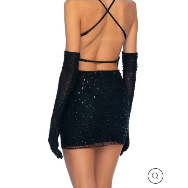 Dyspnea Paris Circa‎ 2004 Mini Dress Bitchin’ Black discontinued nwt size small - Image 2