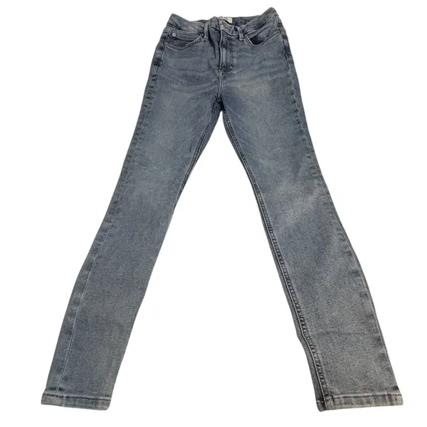 Free People Skinny Jeans Women's 28 Light Wash Stretch Ankle Denim - Image 8