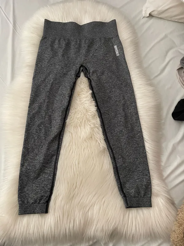 Gymshark Gymshark Adapt Marl Seamless Leggings Grey - Image 6