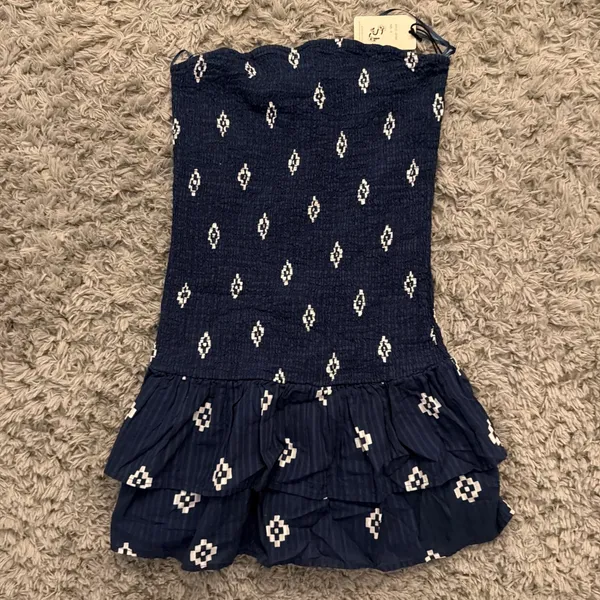 Sincerely Jules strapless navy dress - Image 2