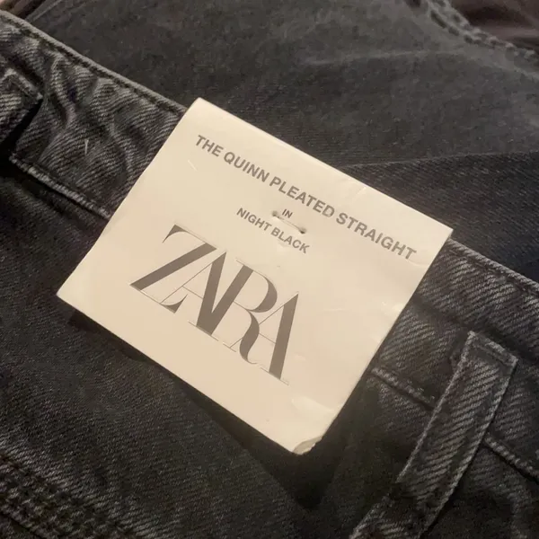 Nwt Zara Premium Quinn Pleated Straight Jeans Sz-10 - Image 13