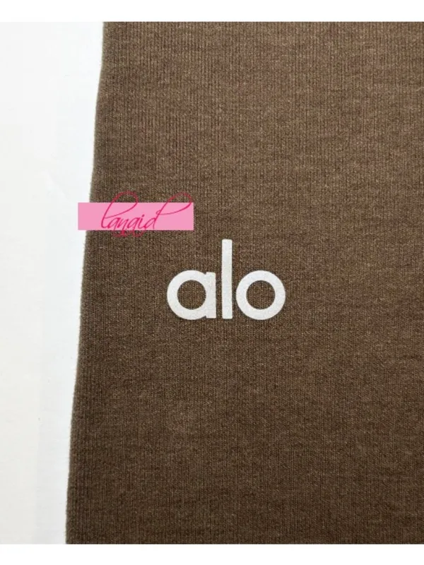 Alo Sway Bootcut Sweatpants Olive Tree High-Rise Waist Army Brown Flare Sweats M - Image 10